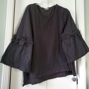 Ruffle Sleeve Blouse